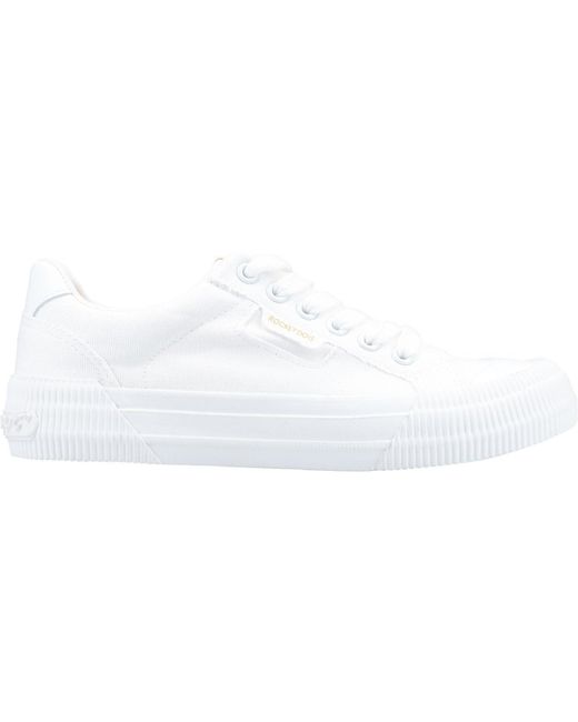 Rocket Dog White Cheery Canvas Trainers