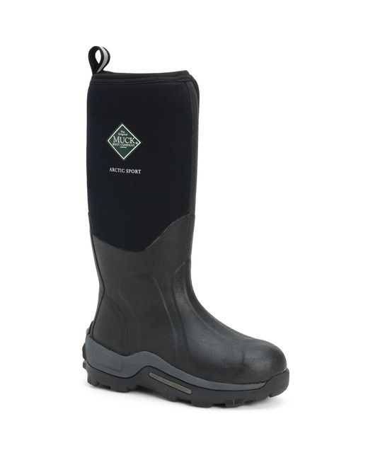 Muck Boot Black Arctic Sport Rubber Wellington Boots