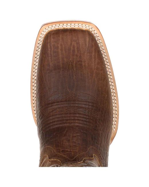 Durango Brown Arena Pro Leather Worn Saddle Boots for men