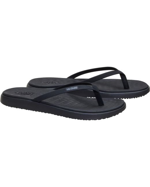 HeyDude Blue Maui Breeze Polyurethane Flip Flops