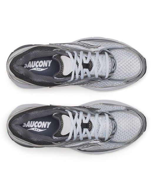 Saucony Gray Progrid Omni 9 Microchip Trainers