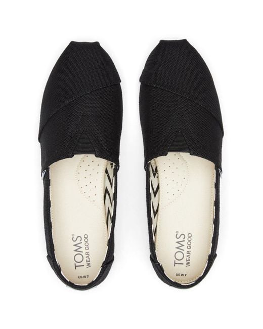 TOMS Blue Alpargata Classic Cotton Espadrilles