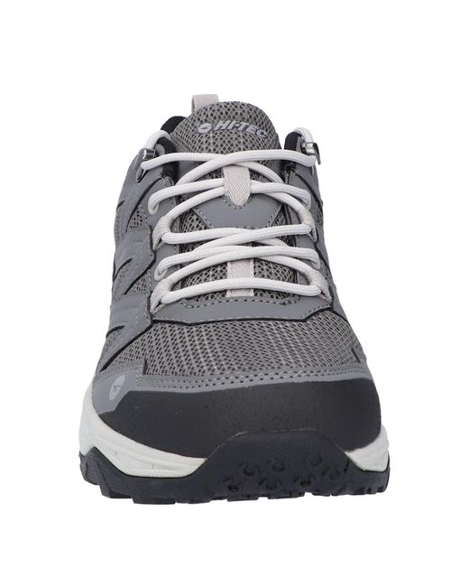 Hi-tec Gray Saunter Wp Synthetic Mesh Hiking Boots for men