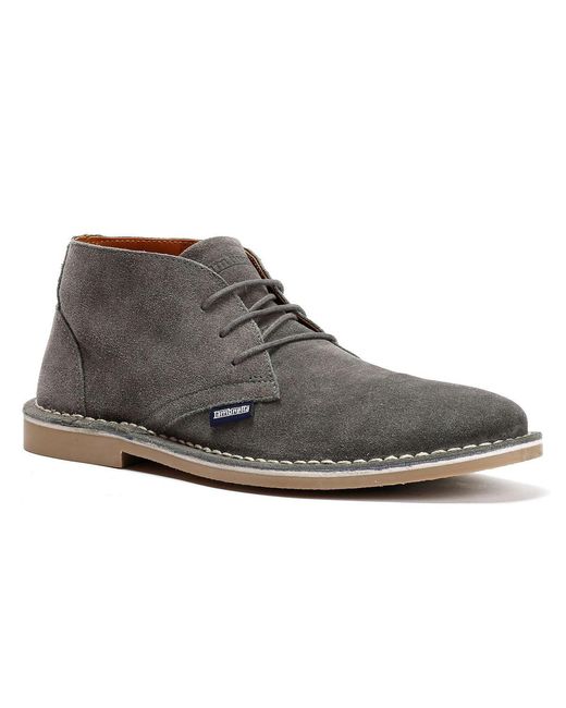 Lambretta Gray Chiswick Suede Boots for men