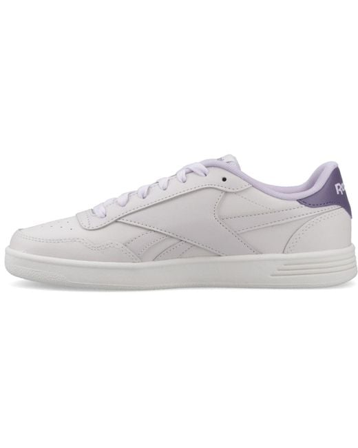 Reebok Gray Court Advance Synthetic Luxegrey/Dig Gleam/Purplefus Trainers