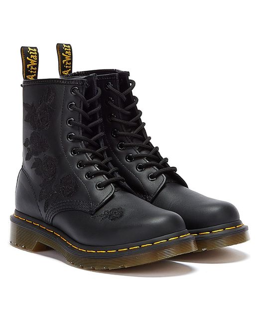 Dr. Martens Black 1460 Vondo Floral Softy Stiefel