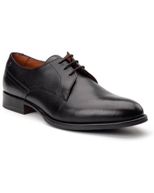 Base London Black Edison Leather Lace-Up Shoes for men