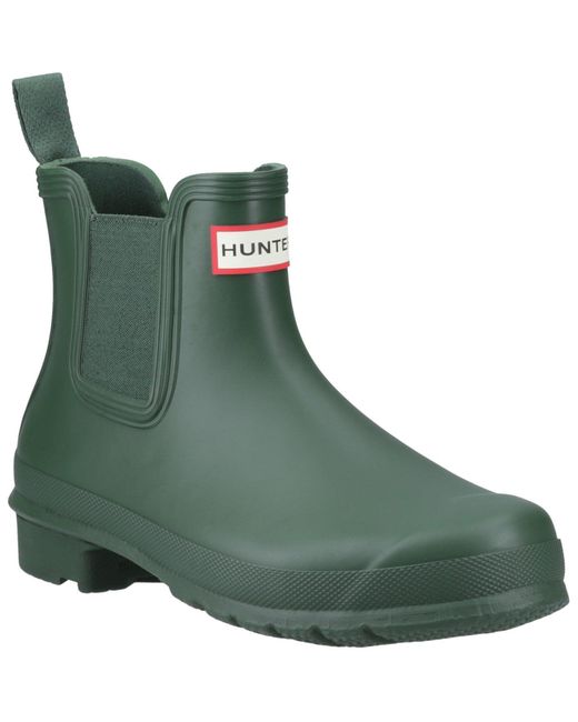 Hunter Green Matt Original Chelsea Boots