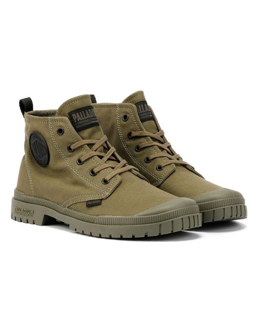 Palladium Green Sp20 Hi Cvs Canvas Night Boots