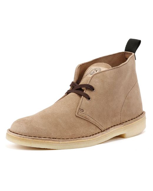 Desert Bottes En Daim Clarks en coloris Natural
