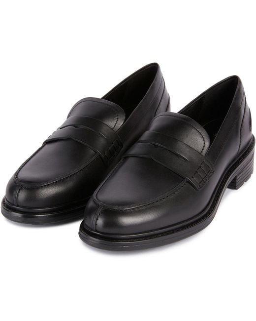 Geox Black D Walk Pleasure F Leather Moccasins Shoes