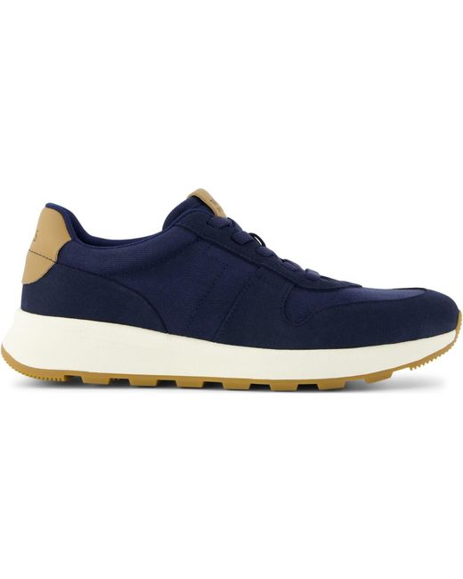 TOMS Blue Trvl Lite Retro Leather Trainers for men