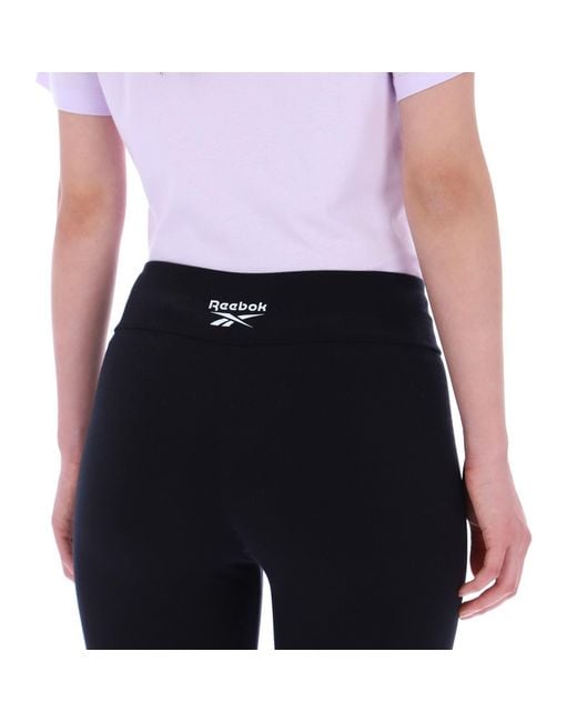 Reebok Black Brie Small Logo Legging Sports Leggings