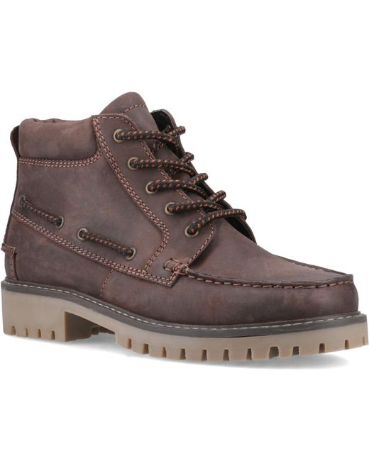 Sperry Top-Sider Brown Baltimore Leather Ankle Boots for men