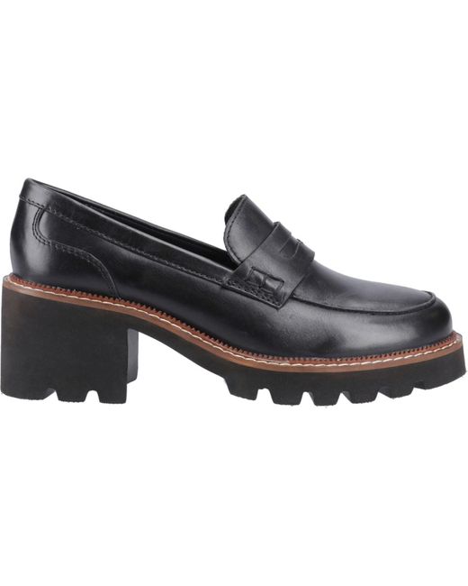 Hush Puppies Black Giavanna Farbe Lederloafer