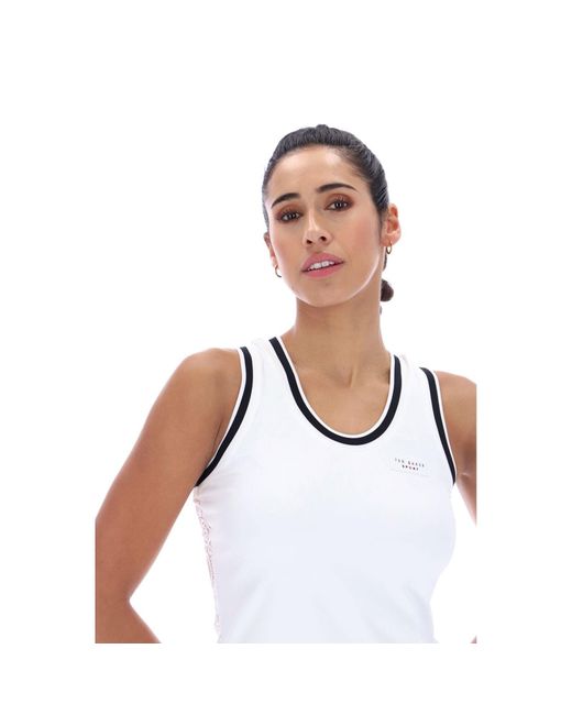 Ted Baker White Annabelle Tbwvs2623 Activewear Tank Tops