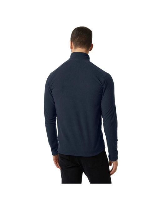 Helly Hansen Sport Blue Daybreaker 1/2 Zip Polyester Fleece Pullover for men