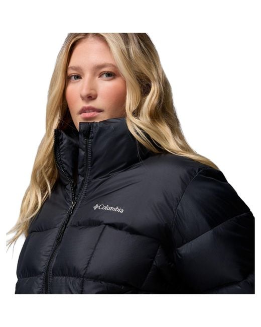 Columbia Black Puffect Iii Cropped Jacket Puffer Jackets