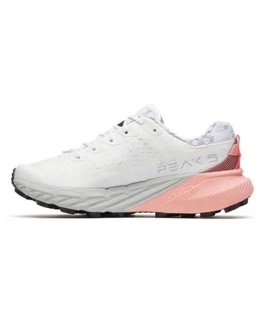 Merrell White Agility Peak 5 Running Shoe