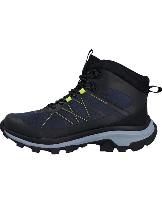 Hi-tec Blue Infuse Mid Polyester /Spellbound/Acid Lime Hiking Boots for men