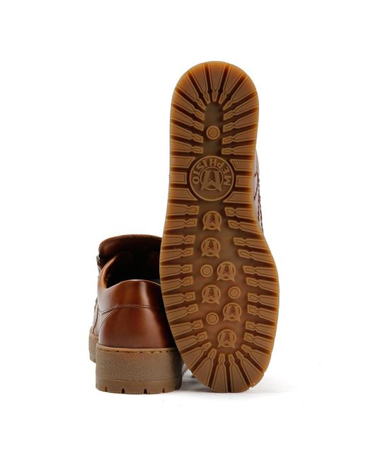 Mephisto Brown Heritage 4778 Leather Chestnut Shoes for men