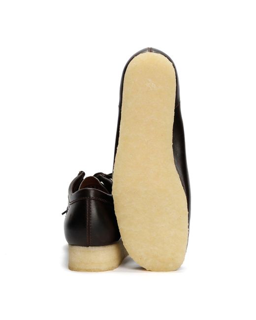Clarks Wallabee Cow Print Schnürschuhe Aus Leder in Black für Herren