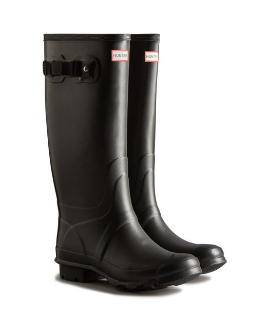 Hunter Black Huntress Wide Leg Wellington Boots