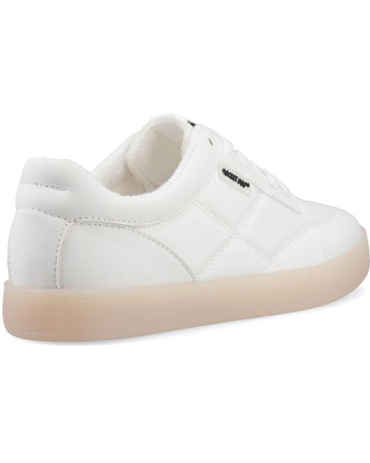 Rocket Dog White Kitty Canvas Pu Cotton Trainers