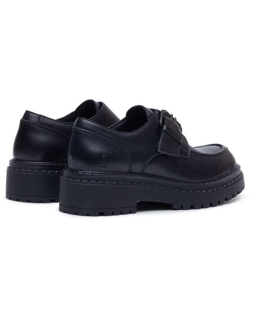 Hush Puppies Blue Orla Monk Leather Loafers