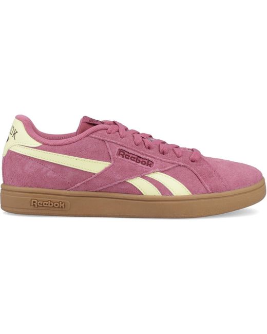 Reebok Purple Court Retro Textile Studiopink/Yel/Haze/Blkcherry Trainers