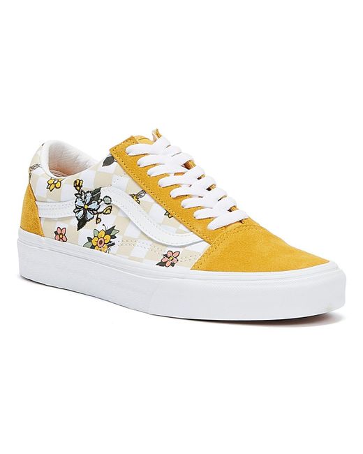 yellow black white vans
