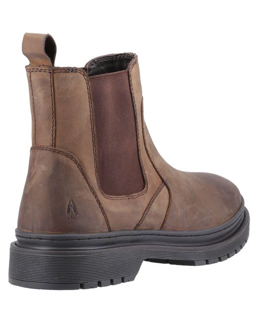 Hush Puppies Brown Jamie Leather Boots for men