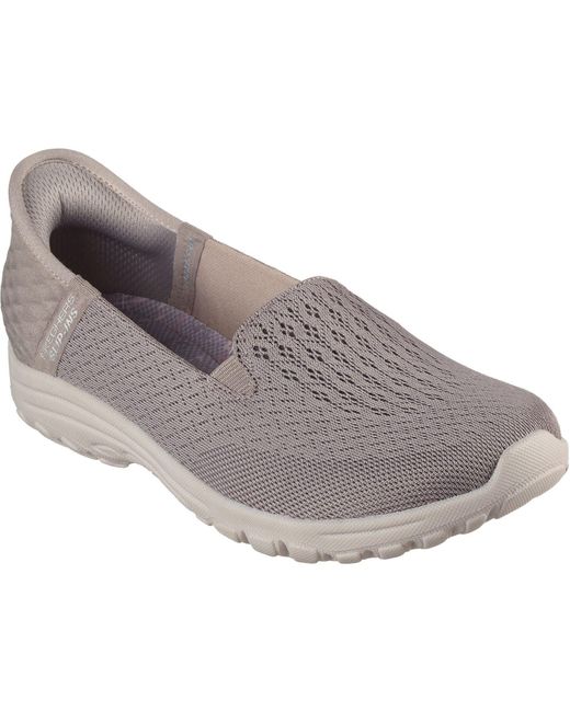 Skechers Reggae Fest 2.0 Guiding Polyester Damessneakers in het Gray