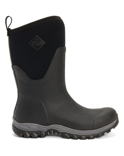 Muck Boot Black Arctic Sport Mid Rubber Wellington Boots