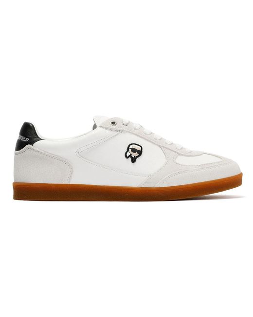 Karl Lagerfeld Natural Kandidate Nft Leather Trainers