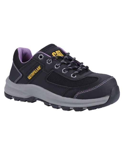 CAT Safety Blue Caterpillar Elmore Pvc/Lilac Safety Trainers