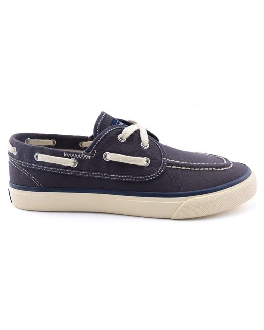 Sperry Top-Sider Blue Classical Seamate Cotton Boat Shoes for men
