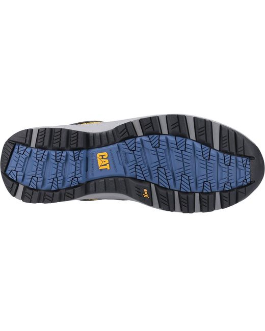 CAT Safety Blue Caterpillar Elmore Low Synthetic Safety Trainers for men