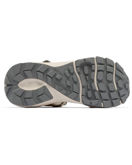 Columbia Gray Peakfreak Rush Leather Dark Stone/Quarry Sandals