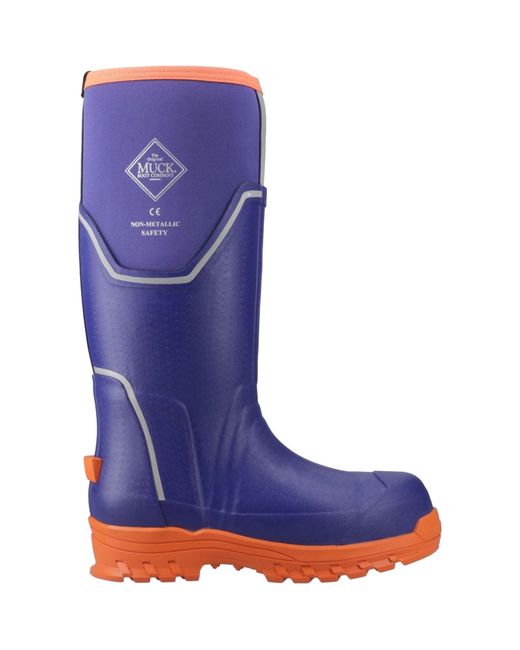 Muck Boot Blue Grit S5 Rubber Wellington Boots