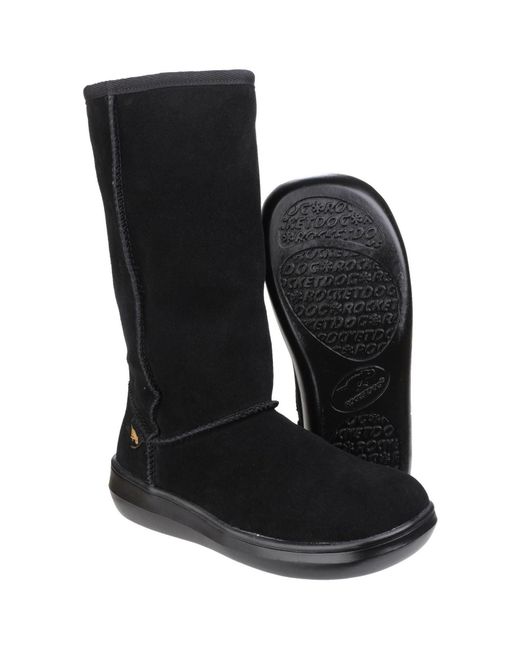 Rocket Dog Black Sugardaddy Suede Boots