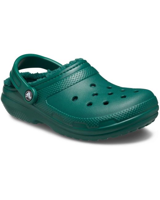 CROCSTM Green Classic Lined Clog Thermoplastic Emerald Clogs