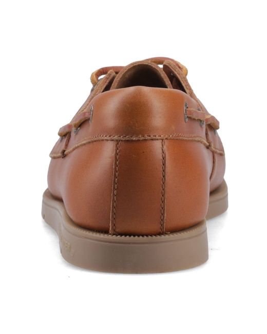 Sperry Top-Sider Brown Oakland 2 Eye Leather Chest Boat Shoes for men
