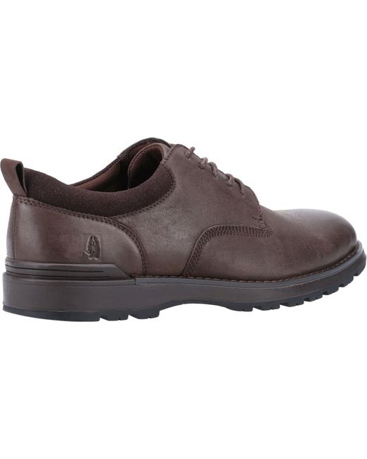 Hush Puppies Dylan Suède Bruine Veterschoenen in het Brown