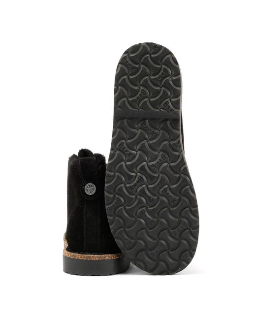 Uppsala Mid Shearling Botas De Mujer De Ante Negras Birkenstock de color Black