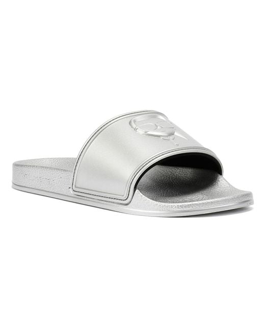 Karl Lagerfeld Metallic Kondo 2.0 Karl Nft Damen Slides