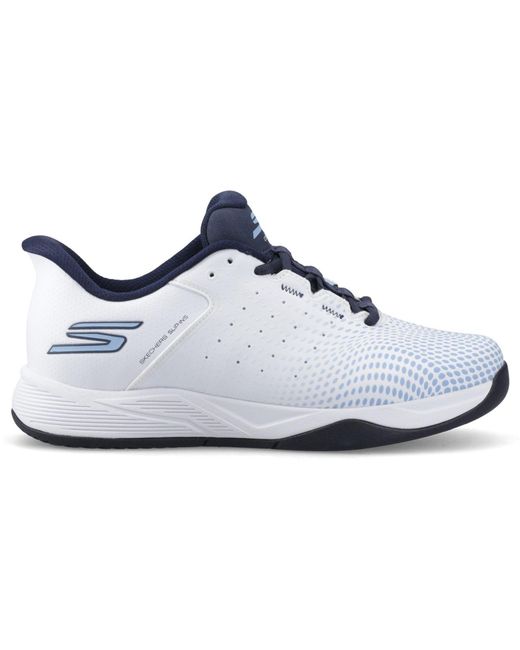 Skechers Blue Slip-Ins Relaxed Fit Viper Court Reload Trainers for men