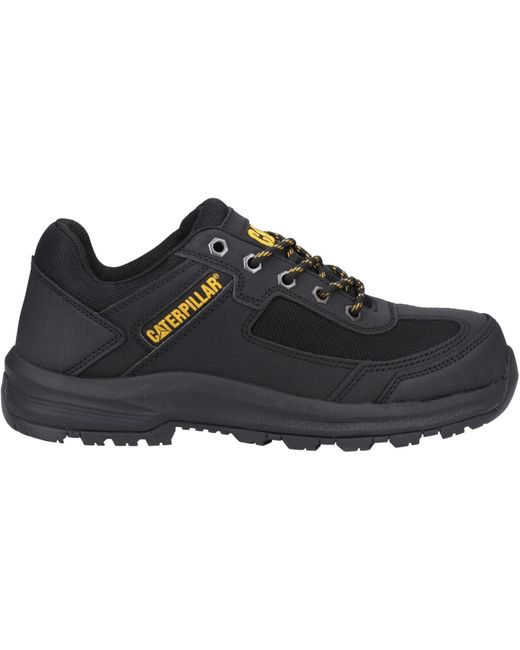CAT Safety Black Caterpillar Elmore Low Synthetic Safety Trainers for men