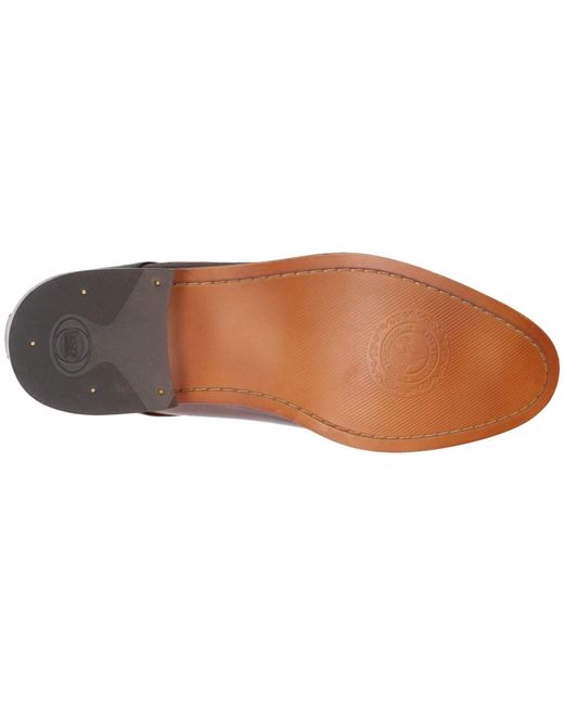 Base London Brown Script Washed Leather Oxford Shoes for men