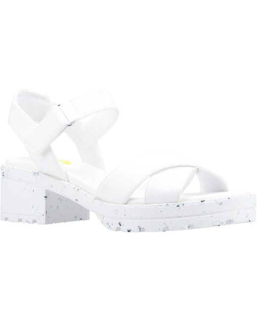 Rocket Dog White Luca Synthetic Heels